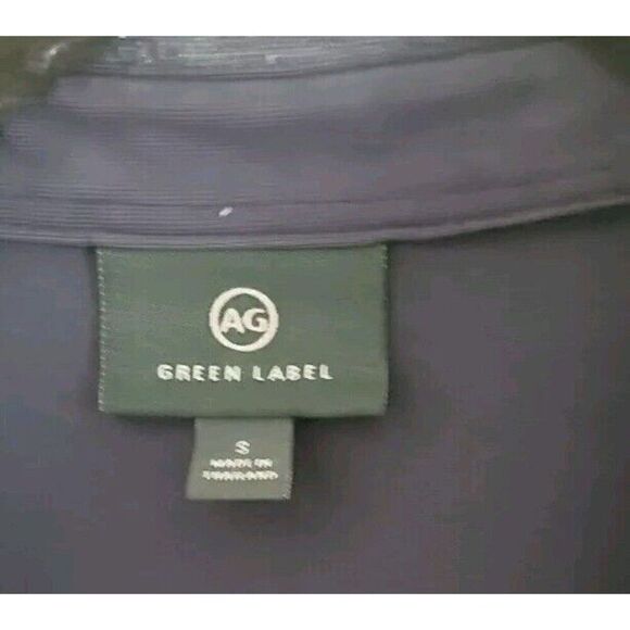 AG Adriano Goldschmied Green Label Premium Polo Shirt Blue Men's Size S - Picture 2 of 7